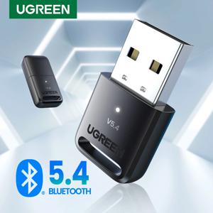 UGREEN 2 in 1 USB Bluetooth 5.0 PC 스피커 용 동글 어댑터 무선 마우스 음악 오디오 수신기 송신기 Bluetooth 5.0