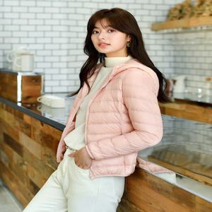여성용 초경량 퍼퍼 재킷, 2023 후드 짧은 여성 방풍 통기성 다운 코트, 15 가지 색상, 한국 패션, 신상