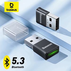 Baseus USB 블루투스 어댑터, 블루투스 5.3 동글 어댑터, PC 노트북 무선 스피커 오디오 수신기, USB 송신기