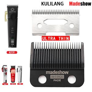 Madeshow Kulilang M5(F) M10 R66 R77F 웨지 페이드 블레이드 헤어 클리퍼, 초박형 블레이드 트리머 교체, 오리지널 커터 헤드