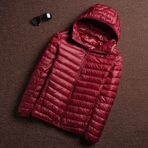 남성용 초경량 후드 패딩 재킷, 방수 및 방풍, 통기성 다운 코트, 한국 패션, 가을, 겨울
