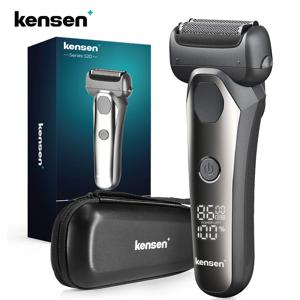 Kensen 남성용 전기 면도기, 3D 플로팅 블레이드, 세척 가능한 C 타입, USB 충전식 수염 면도기, 이발사용 트리머 기계, S20