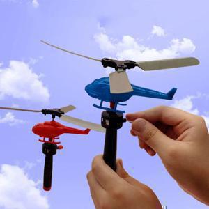 어린이용 항공 모형 헬리콥터 핸들, 풀라인 헬리콥터 비행기, 야외 장난감, 드론 놀이, 드로스트링 비행기, 어린이날 선물
