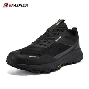 Bassploa 남성용 야외 하이킹 신발, 미끄럼 방지 내마모성 신발, 통기성 2024, 스포츠 남성 워킹화, 신제품