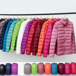 여성용 초경량 덕다운 파카, 슬림 여성 퍼퍼 재킷, 휴대용 방풍 다운 코트, 겨울 재킷, 2023 신상