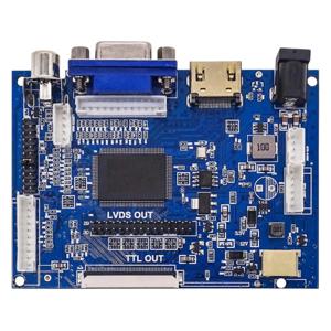 LCD 디스플레이 TTL LVDS 컨트롤러 보드, HDMI VGA 2AV 50 핀, AT070TN90 92 94 지지대, 자동 V S-TY2662-V1