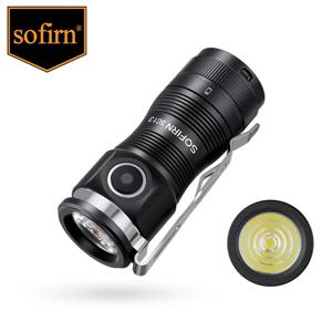 Sofirn-SC13 LED 미니 전술 18350 손전등, 6000K 키체인 비상 토치, SST40, 1300lm
