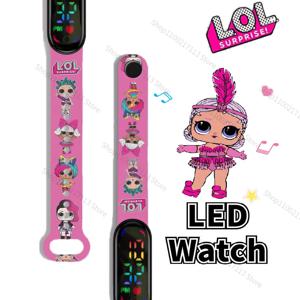 LOL 깜짝 인형 어린이 시계, 만화 캐릭터 LED 터치 방수 전자 시계, 생일 선물, 신제품