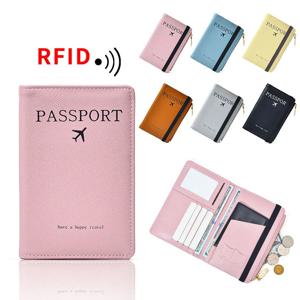 RFID 차단 여권 지갑, 지퍼 방수 지갑, 핸드 거치대, 도난 방지 휴대폰 지갑, 여행 액세서리