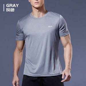 2023 폴리에스테르 짐 셔츠 스포츠 티셔츠 남성 반팔 러닝 셔츠 남성 운동 트레이닝 티셔츠 피트니스 탑 스포츠 티셔츠