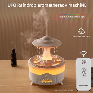 UFO 빗방울 가습기 물방울, USB 아로마 테라피 에센셜 오일, 아로마 에어 디퓨저, 가정용 미스트 메이커, 가정용 D