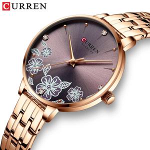 CURREN 여성용 패션 팔찌 쿼츠 시계, 여성용 마그네틱 시계, 스포츠 드레스 손목 시계, Reloj Mujer