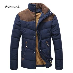 DIMUSI 남성용 겨울 다이아몬드 재킷, 따뜻한 캐주얼 파카 코튼 스탠드 칼라 코트, 남성 패딩 오버코트, 아웃웨어 의류 4XL,YA332