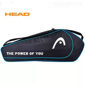 HEAD 테니스 라켓 가방, 훈련 스포츠 대회 숄더 핸드백, 스쿼시 배드민턴 라켓 보관 가방, 3 팩