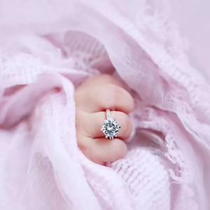 ❤CYMMHCM 신생아 사진 액세서리, 모조 다이아몬드 반지, 아기 소녀 사진 소품, 스튜디오 유아 촬영 장식