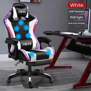 고품질 게이밍 의자, RGB 라이트, 사무실 의자, 게이머 컴퓨터 의자, 인체 공학적 회전 의자, 마사지 안락 의자, 새로운 게이머 의자