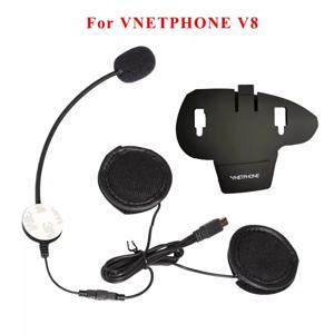 미니 USB 잭 마이크 스피커 헤드셋 및 헬멧 인터콤 클립, VNETPHONE V8 인터콤 오토바이 블루투스, 10 핀