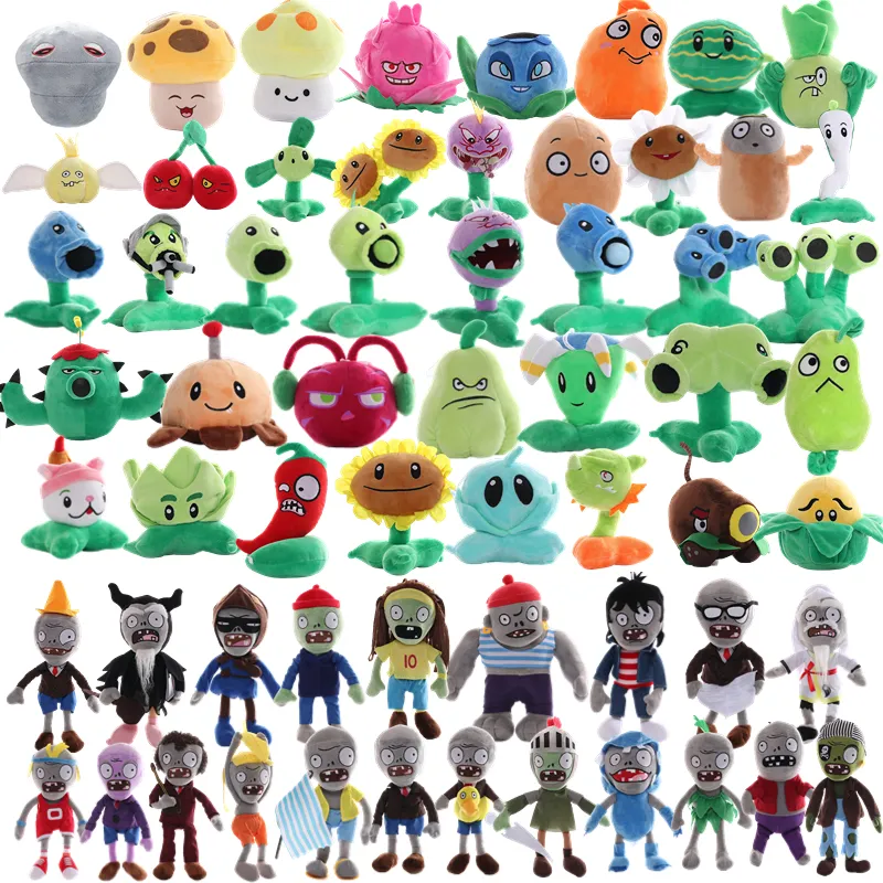 식물 대 좀비 2 비디오 게임 캐릭터 플러시 장난감 PVZ 식물 피스 후터 해바라기 애니메이션 봉제 인형 어린이용, 선물