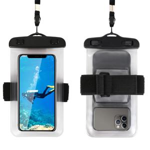 HAISSKY 암밴드 디자인 방수 휴대폰 가방, 범용 수중 해변 파우치, 수영 서핑 보트 터치 스크린 드라이 백