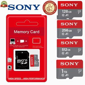 TOP SONY 울트라 마이크로 SD 128, 256, 512GB, 1TB, SD, TF 플래시 카드, 메모리 카드, 32 64 128 GB, 마이크로 SD, 휴대폰용 직배송
