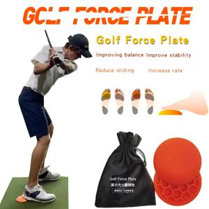 골프 포스 플레이트 스텝 패드, 보조 스윙 밸런스 연습, 미끄럼 방지 고무 골프 훈련 보조기구, 골프 트레이너 골프 용품, 2 개