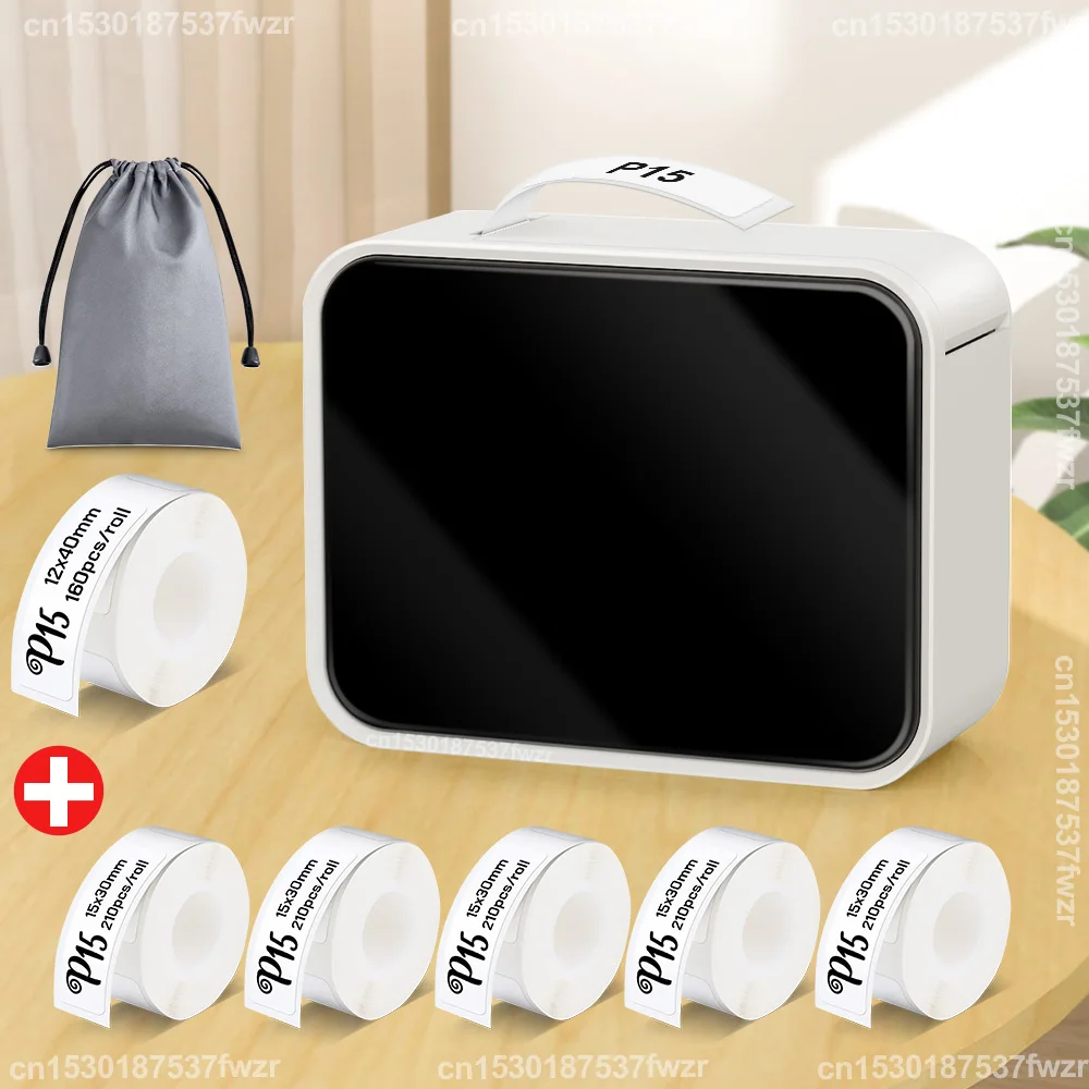 휴대용 자체 접착 스티커 프린터, 무선 블루투스 라벨러, P15, D11, D101, D110 라벨 메이커와 유사