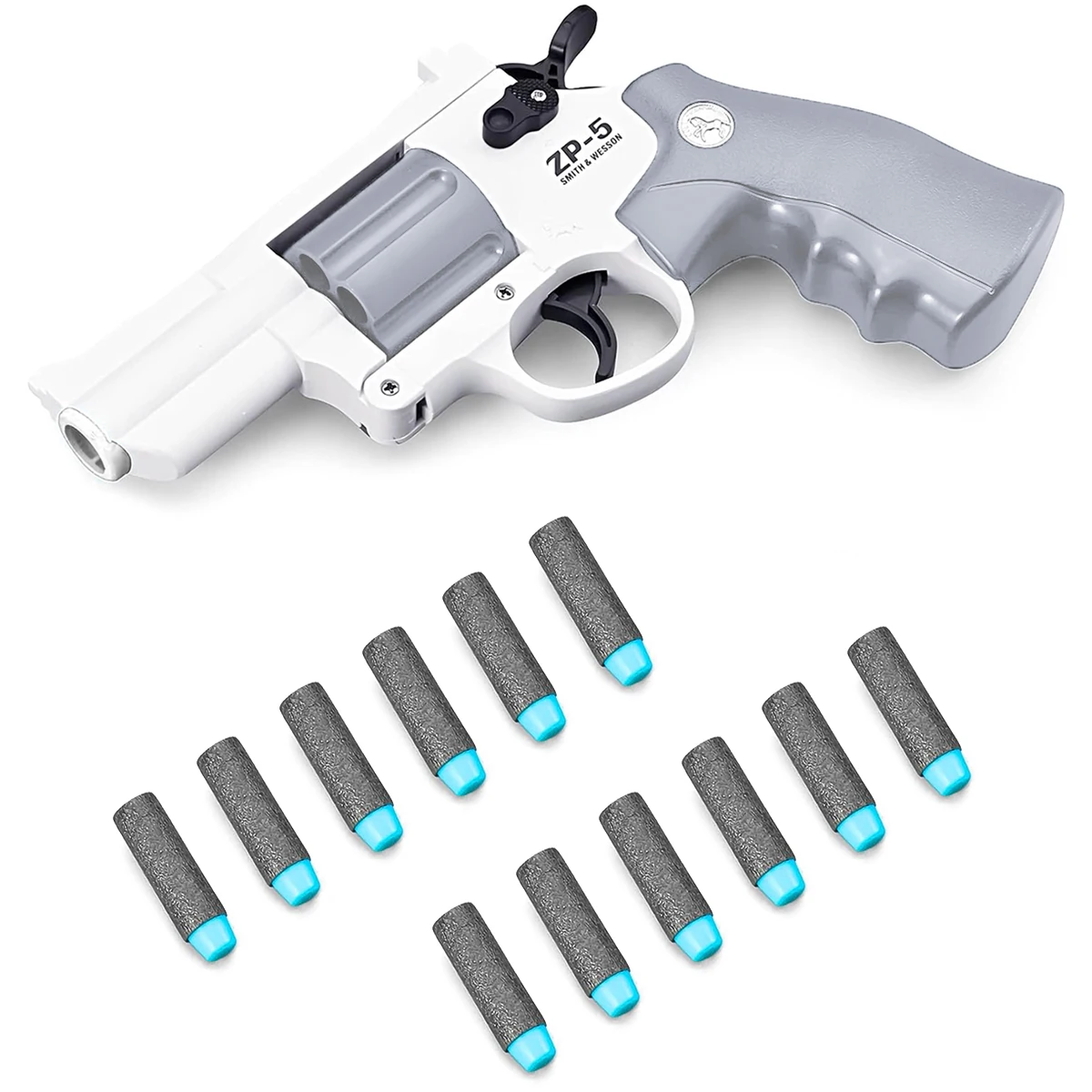 어린이용 ZP5 리볼버 권총 발사기, 슈팅 게임 선물, 안전한 장난감 총, 드롭쉬핑