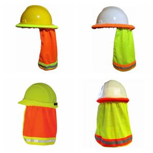 안전 안전모 목 보호대 헬멧, 반사 스트라이프, 야외 작업 용품, 유용한 머리 보호 캡, 여름 햇빛 가리개, 신제품