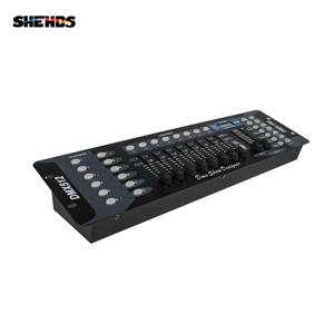SHEHDS 192 DMX 컨트롤러, 512 디스코 DJ DMX 콘솔, 무대 조명 컨트롤러, DJ 파티 라이트 빔 워시 조명용