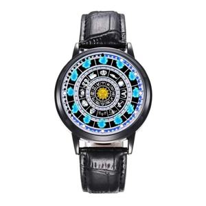 드래곤 조디악 애니메이션 시계 메이드 미스 코바야시의 시계, 칸나카무이 코너 LED 스크린, 블랙 심플 패션, 학생 크리에이티브 시계
