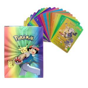 포켓몬 카드 영어 Vmax GX 컬러 에너지 카드, 피카츄 레어 컬렉션, 배틀 트레이너 소년 선물, 크리스마스 장난감, 55-12 개