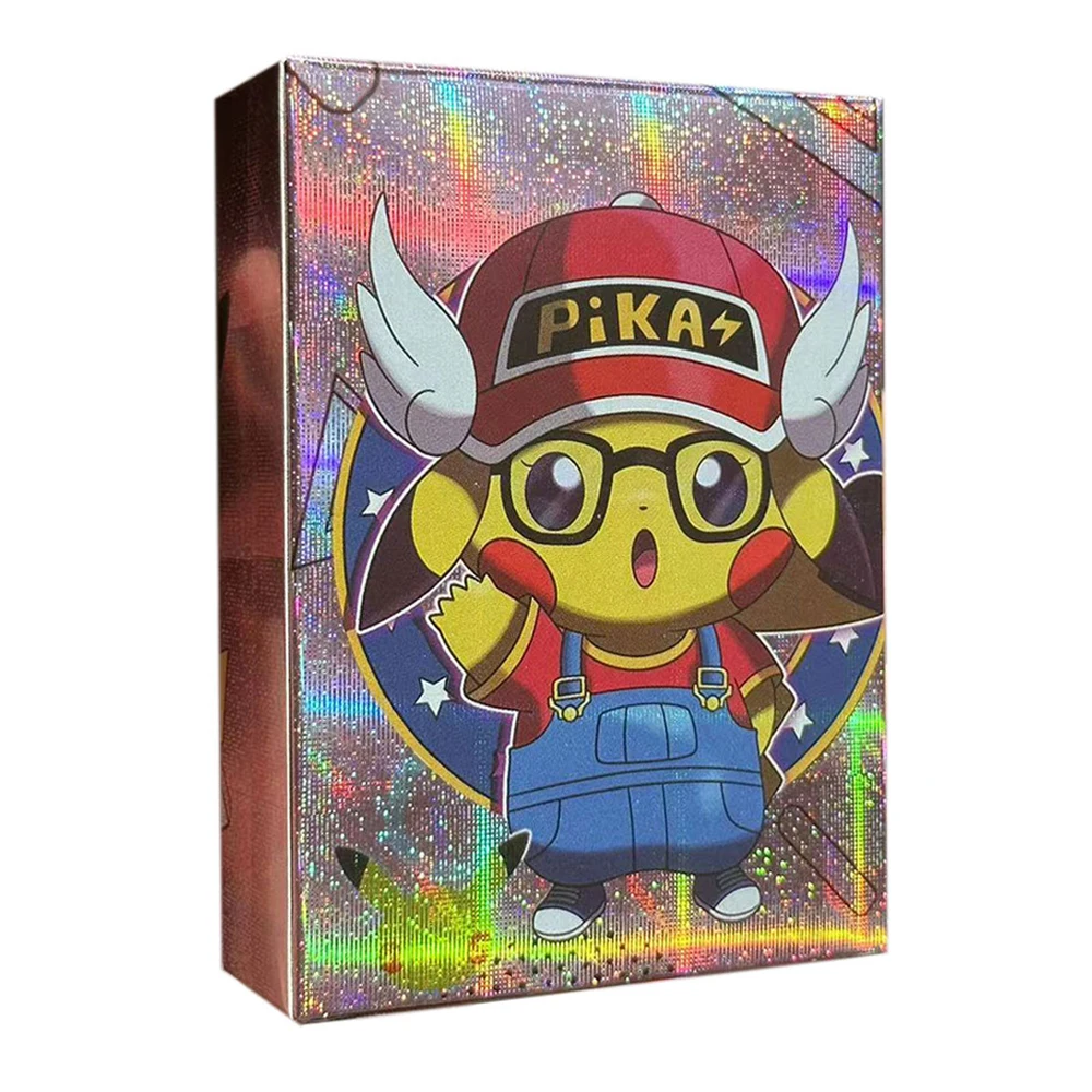 영어 DIY 홀로그램 포켓몬 카드, 피카츄 코스프레, 루피 탄지로 손오공 에바 프리자 애니메이션 캐릭터