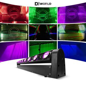 LED 바 빔 무빙 헤드 라이트, 핫 휠, 무한 회전 9, 38DMX RGBW, 4 인 1 러닝 효과, DJ 디스코 파티 클럽용, 8x12W, 2 개