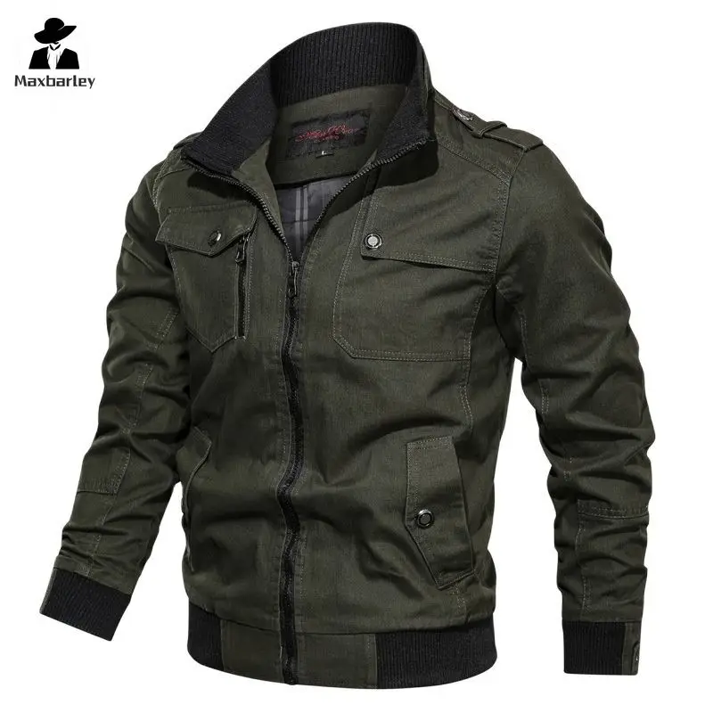 용수철 남성용 코튼 바람막이 봄버 코트, 언로드 전술 재킷, 카고 캐주얼 재킷, 남성 의류, 가을, 2022
