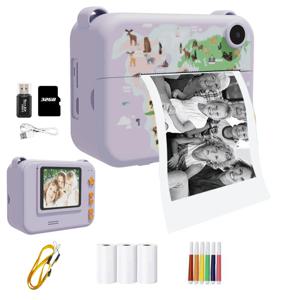 디지털 어린이 카메라 사진, 32GTF 즉석 인쇄 사진, 어린이 비디오 녹음기, 미니 열전사 프린터, 교육용 생일 선물