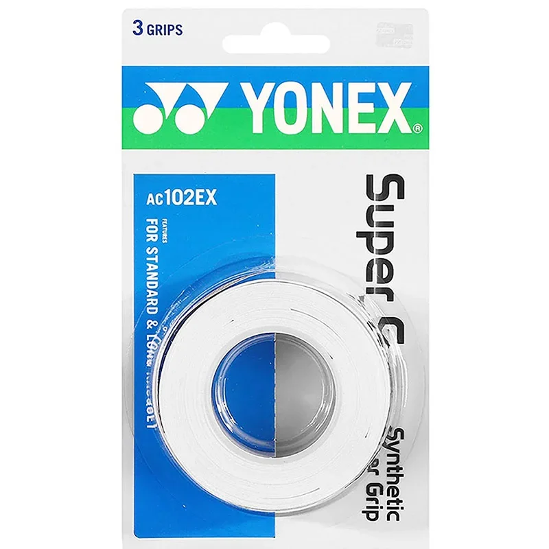 YONEX 핸드 글루 테니스 배드민턴 라켓, 프로페셔널 미끄럼 방지 라켓, 패들 끈끈한 그립, 팩 당 3 개, AC102, AC102EX, 102C