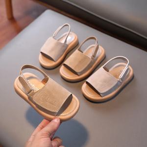 Sandálias1-6 세 여아 오픈 발가락 매트 Pu 가죽 신발 샌들 어린이 슬리퍼 샌들 소년 패션 여름 신발, 아기 신발
