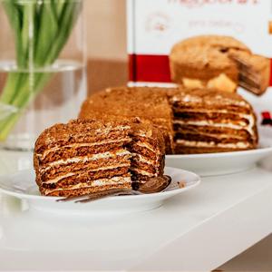 메도브니크 수제 꿀케익 간식용 조각 케이크 카페디저트 생일선물 3가지맛(카카오 카라멜 클래식)