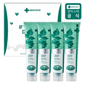 덴티스테 선물세트 4P 뉴플러스화이트 160g 4개(+쇼핑백)