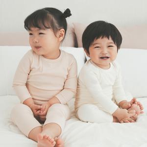 달퐁 쫀쫀배앓이방지내의 사계절 양면 아기내의 유아 아기 실내복 순면