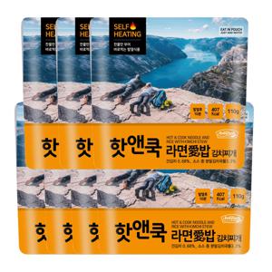전투식량 발열팩 핫앤쿡 김치찌개 110    7개세트  7개  110