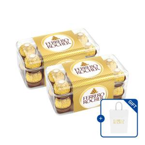 부드럽고 달콤한  페레로 로쉐 초콜릿  16 사각 2개  총 32개입   쇼핑백 증정   수능선물 졸업선물