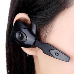 프리라이프 - 핸즈프리 귀걸이형 통화용 한쪽 블루투스 무선 이어폰, 블랙