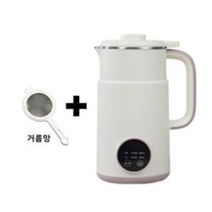 [한국판] Carlock 가정용 두유 콩물 죽 이유식 제조기 믹서기 키친 두유제조기, 흰색