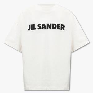 질샌더 반팔 티셔츠 로고 프린팅 남성 화이트 J21GC0001 J45148 102