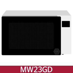 LG MW23GD 전자레인지 23L 화이트 (블랙글래스) / JJ[32983921]