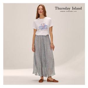[Thursday Island] 쉬폰 플리츠 스커트 (T224MSK303W)