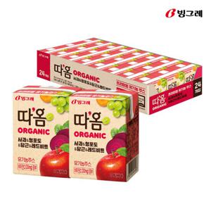 빙그레 따옴 오가닉 사과비트 120ml 24개입