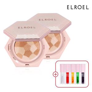 엘로엘 블렌딩 콤팩트 쿠션(기본) 1+ 1+립오일 증정_ELROEL