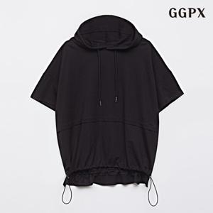 [GGPX]언발 후드 반팔 티셔츠 (GOALW027D)